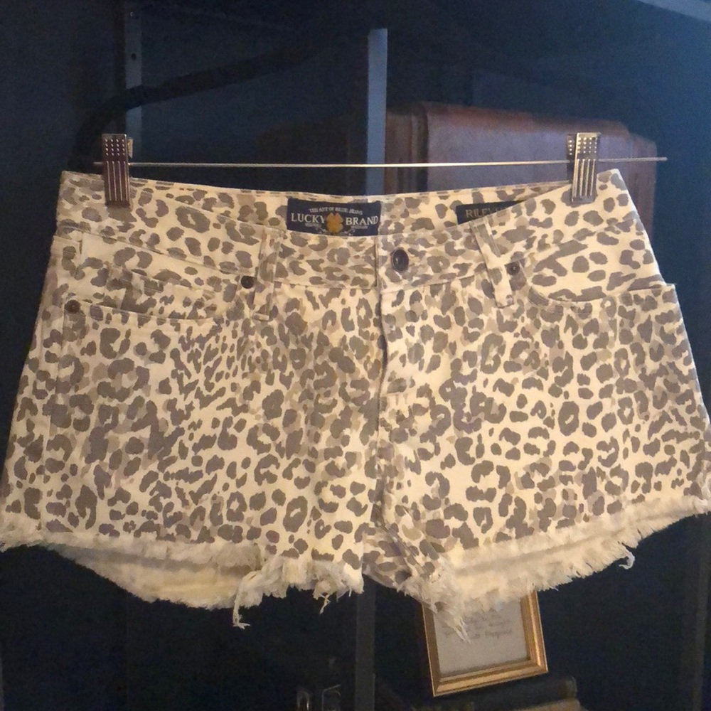 Lucky brand leopard print shorts